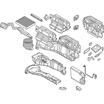 Ford MB3Z-19B555-ACJ A/C & Heater Assembly