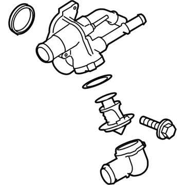 Lincoln AT4Z-8A586-C Connection Water Outlet