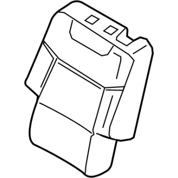 Lincoln LC5Z-7866601-DE Cover Assembly - Rear Seat Back