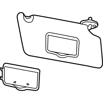 Ford GB5Z-7804105-CB Visor Assembly - Sun