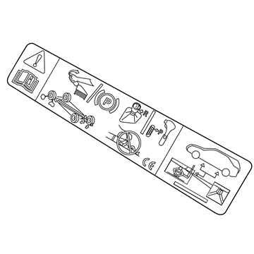Ford CV6Z-17A083-A Decal - Jack Operation