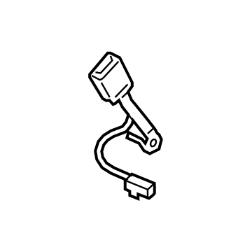 JL1Z-7860044-BH Ford Center Buckle Illustration 1 of 1