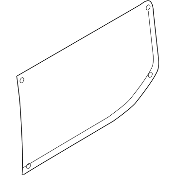 Ford BK3Z-6129711-AL Glass - Quarter Window