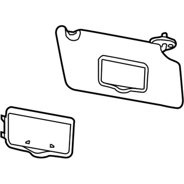 Ford BB5Z-7804104-AA Visor Assembly - Sun