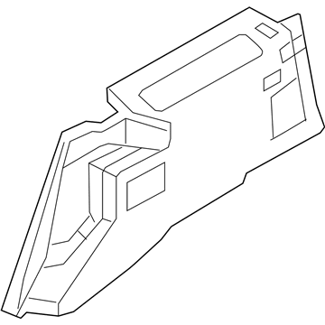Ford AL1Z-7831012-BB Quarter Trim Panel, Camel, Rear Lower Passenger Side AL1Z-7831012-BB Ford Quarter Trim Panel, Camel, Rear Lower Passenger Side Illustration 1 of 1