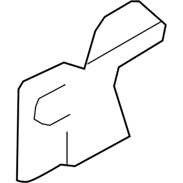 Ford FL1Z-7831004-BB Upper Trim Panel, Rear Passenger Side FL1Z-7831004-BB Ford Upper Trim Panel, Rear Passenger Side Illustration 1 of 1