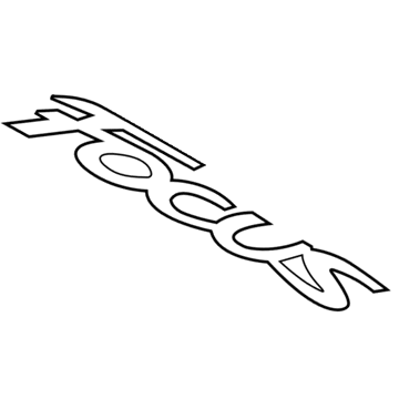 Ford BM5Z-5842528-B Nameplate, Rear BM5Z-5842528-B Ford Nameplate, Rear Illustration 1 of 1