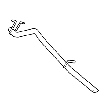 Ford F-250 Exhaust Pipe - XL3Z-5A212-CA