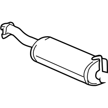 Ford 2C6Z-5230-AA Muffler And Pipe Assembly