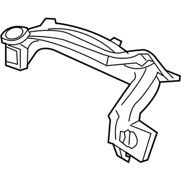 Ford 1L2Z-19B680-AC Duct Assembly, Driver Side 1L2Z-19B680-AC Ford Duct Assembly, Driver Side Illustration 1 of 1