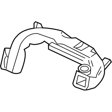 4L2Z-19B680-AA Ford Duct Assembly, Passenger Side Illustration 1 of 1