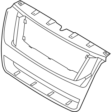 Ford 8A2Z-8419-APTM Grille Surround, Front 8A2Z-8419-APTM Ford Grille Surround, Front Illustration 1 of 1