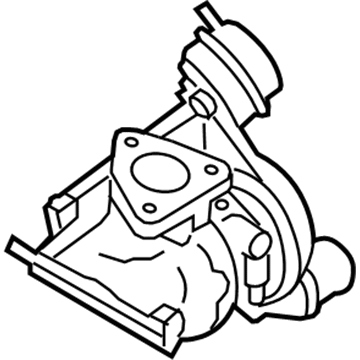 Ford LU2Z-6K682-B Turbocharger Assembly