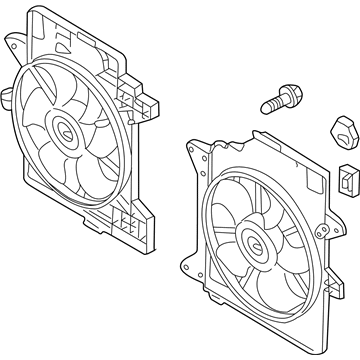 Ford 5L8Z-8C607-GD Fan And Motor Assembly