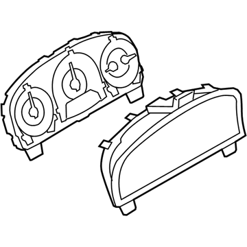 Mercury AN7Z-10849-AA Instrument Cluster