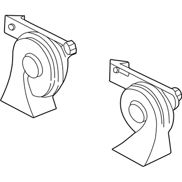 Ford 2W7Z-13800-AA Horn And Bracket Assembly