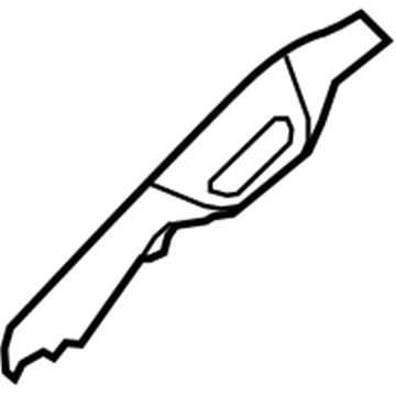 Ford BL3Z-1503598-BC Windshield Pillar Trim, Charcoal/Gray, Passenger Side BL3Z-1503598-BC Ford Windshield Pillar Trim, Charcoal/Gray, Passenger Side Illustration 1 of 1