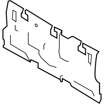 Ford AL3Z-1823706-AA Back Panel AL3Z-1823706-AA Ford Back Panel Illustration 1 of 1