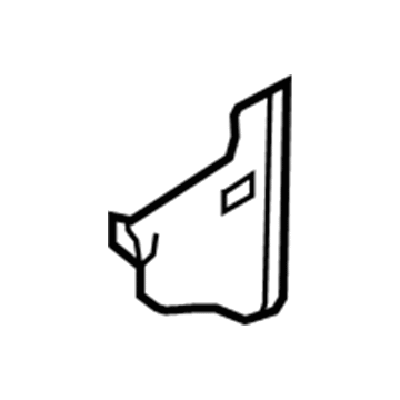 9L3Z-15023A98-CA Ford Top Panel, Charcoal/Gray, Upper Passenger Side Illustration 1 of 1