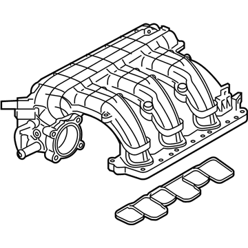 Ford LK4Z-9424-B Manifold Assembly - Inlet LK4Z-9424-B Ford Manifold Assembly - Inlet Illustration 1 of 1
