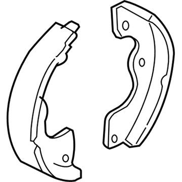 Mercury 5L8Z-2A753-AA Shoe And Lining Assembly