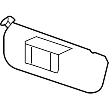 Ford 5C2Z-1504104-AA Visor Assembly - Sun