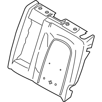 Ford DP5Z-5466801-C Seat Back Pad, Rear Driver Side DP5Z-5466801-C Ford Seat Back Pad, Rear Driver Side Illustration 1 of 1