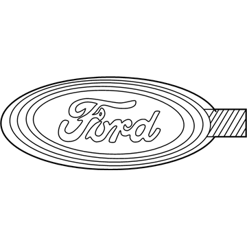 Ford YF1Z-7442528-DA Name Plate - Self Adhesive