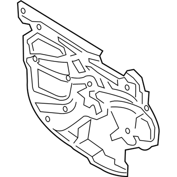 Ford KB3Z-26237A04-A Shield - Water Splash