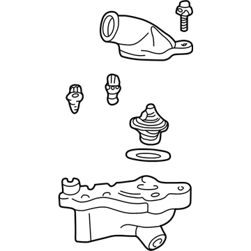 Ford YU3Z-8A586-AA Connection Water Outlet