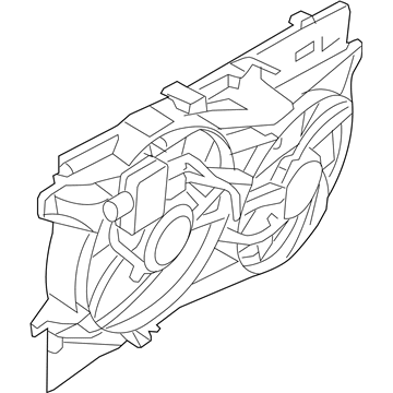 Ford 7T4Z-8C607-B Motor And Fan Assembly - Engine Cooling