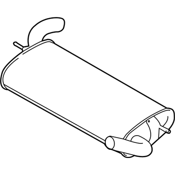 Ford CV6Z-5A289-B Muffler Assembly - Rear