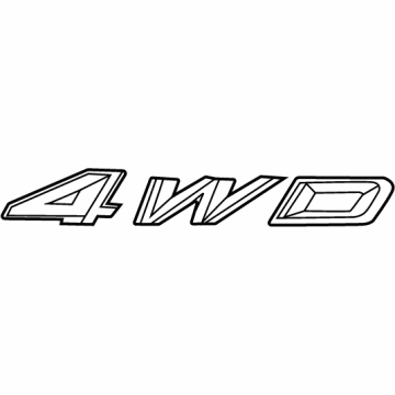 Ford LB5Z-8213-G Name Plate - Self-Adhesive