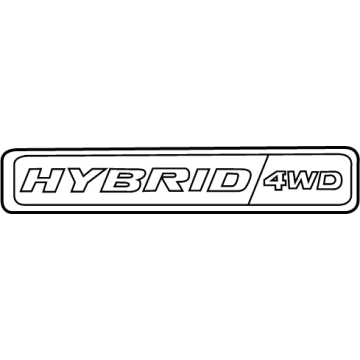 Ford LB5Z-8213-C Name Plate - Self-Adhesive