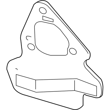 9N7Z-13A416-A Ford Lamp Bracket, Passenger Side Illustration 1 of 1