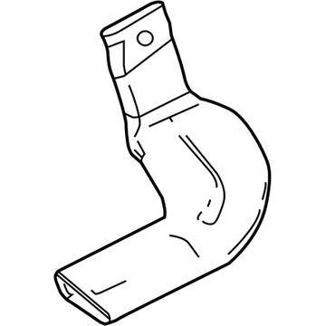 Ford G1EZ-19B680-A Floor Duct, Lower Passenger Side G1EZ-19B680-A Ford Floor Duct, Lower Passenger Side Illustration 1 of 1