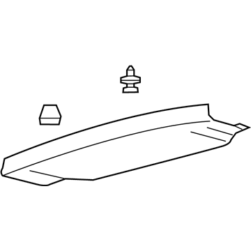 FA1Z-5841308-AG Ford Upper Trim, Center Illustration 1 of 1