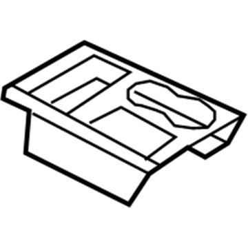 Ford BL3Z-15045A76-GA Upper Trim, Steel Gray, Rear BL3Z-15045A76-GA Ford Upper Trim, Steel Gray, Rear Illustration 1 of 1