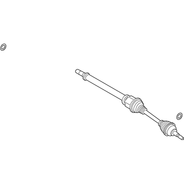 K2GZ-3B436-AL Ford Shaft - Front Axle Illustration 1 of 1