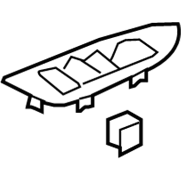 Ford HP5Z-14527-AA Switch Bezel, Passenger Side HP5Z-14527-AA Ford Switch Bezel, Passenger Side Illustration 1 of 1