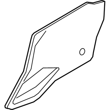DP5Z-54237A04-A Ford Water Shield, Passenger Side Illustration 1 of 1
