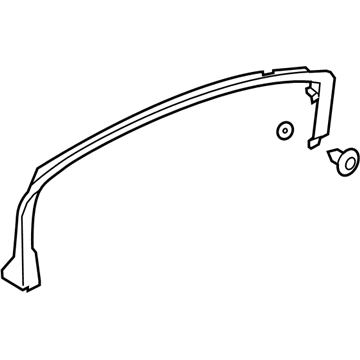Ford DP5Z-5451752-AB Window Molding, Passenger Side DP5Z-5451752-AB Ford Window Molding, Passenger Side Illustration 1 of 1