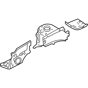 Ford 4L8Z-16054-AA Apron Assembly - Front Fender