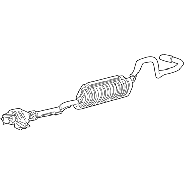 Ford F87Z-5230-AA Muffler And Pipe Assembly