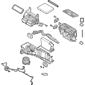 Ford MB3Z-19B555-BA Evaporator And Housing Assembly