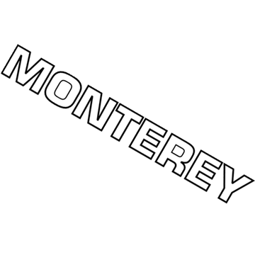 Mercury 4F2Z-1742528-BA Name Plate