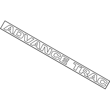 Mercury 4F2Z-1742528-AD Name Plate