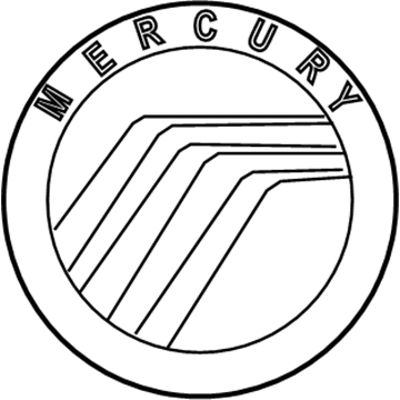 Mercury 4F2Z-1742528-AA Name Plate