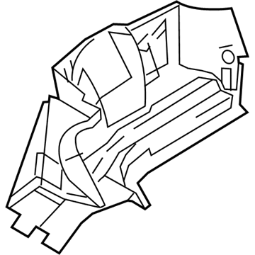 Mercury 6G1Z-5445422-AA Carpet - Rear Quarter Panel/Luggage Compartment