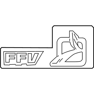 Ford F3DZ-5420948-A Nameplate - Door